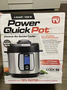 POWER QUICK POT 6 Quart 1200 Watt Stainless 8 in 1 OneTouch Multi Cooker - Picture 1 of 1