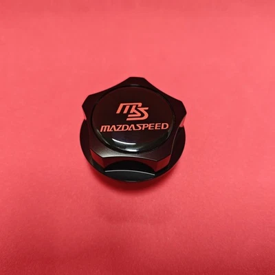 TAPA DE LLENADO DE ACEITE DE MOTOR BILLET NEGRO MS PARA MAZDA 2 3 5 6 CX-3 CX-5 MX30 MX5 SPORT Foto 1 de 4