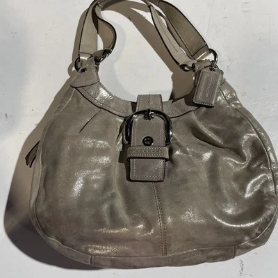 COACH LYNN SOHO Champagne Gold Shimmer LEATHER F15527 Hobo Shoulder Bag - Image 1 of 4