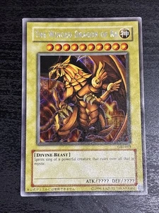 The Winged Dragon of Ra 1996 Yugioh GBI-003 Promo Lightly Played LP Secret Rare - Picture 1 of 21
