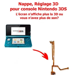 Nappe Audio 3DS Supérieur (sans haut-parleurs) RÉGLAGE 3D de remplacement 3DS - Picture 1 of 8