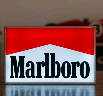 Caja de luz de pared LED blanca compatible con caja de luz estilo Marlboro lámpara de decoración retro - Imagen 1 de 3