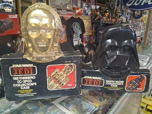Vintage Star Wars DARTH VADER & C-3PO CARRY CASES ROTJ 1983 Kenner🔥SEALED  - Bild 1 von 24