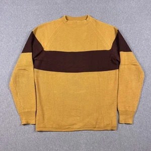 VTG Sportif Sweater Mens Medium %100 Wool Striped Mod Skiing Winter 60s 70s - Picture 1 of 9