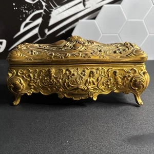Exquisite antike Brainard & Wilson B&W 159 Jugendstil Schmuck Schatulle Schatulle - Bild 1 von 20