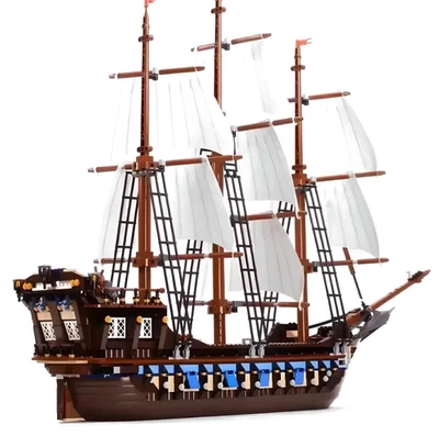 *NEW* UNBRANDED 10210 MOC Imperial Flagship Building Blocks Pirates Ship 1664pcs - Image 1 of 4