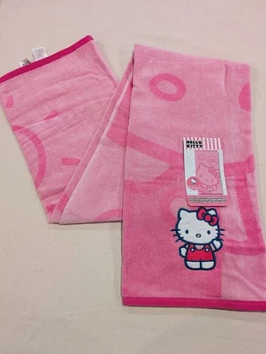 Toalla de baño/playa piscina Hello Kitty para niños rosa Sanrio nueva con etiquetas - 34 pulgadas x 63 pulgadas nueva con etiquetas Foto 1 de 4