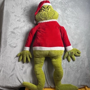 Dr. Seuss The Grinch Jumbo Plush 48” Holiday Christmas Santa 65th Year Ruz Toys - Picture 1 of 15