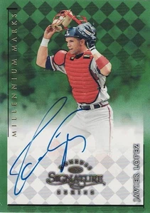 1998 Donruss Signature Series Millennium Marks Auto Javier Lopez - Picture 1 of 2