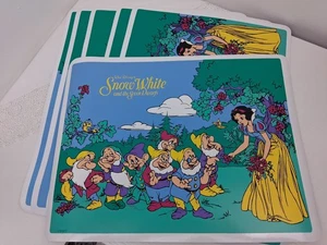 Set 6 tovagliette in vinile Biancaneve e i sette nani Disney nuove bomboniera festa - Foto 1 di 12