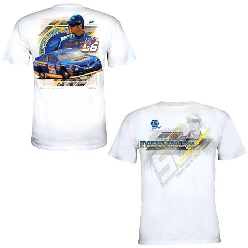 Martin Truex Jr 2013 Chase Authentics #56 NAPA White Draft Tee FREE SHIP! - Image 1 of 1