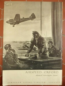 9/1942 PUB AIRSPEED OXFORD RAF ADVANCED TWIN-ENGINE TRAINER WOOTTON ORIGINAL AD - Picture 1 of 1