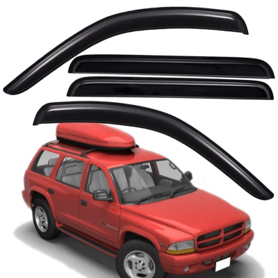 Tape-on Mount Window Visor Vent Shade Rain Guard fits 1998-2003 Dodge Durango   Foto 1 de 4