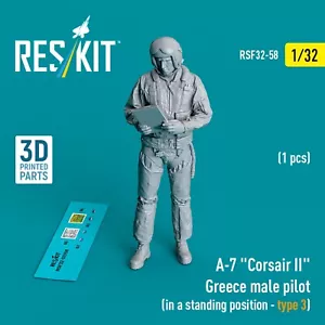 Kit de estatuillas escala piloto masculino Grecia A-7 "Corsair II" 1:32 ResKit RSF32-0058 - Imagen 1 de 3