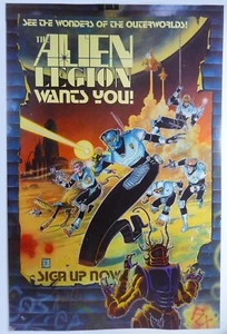 Vintage ALIEN LEGION Epic Comics PROMO Poster (1985) Signed FRANK CIROCCO 22x34 - Picture 1 of 4