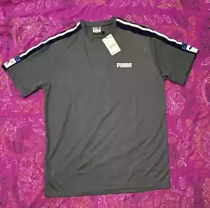Mens Puma Colorblock Graphic Logo Activewear Sports T-shirt. Size Large - Picture 1 of 14