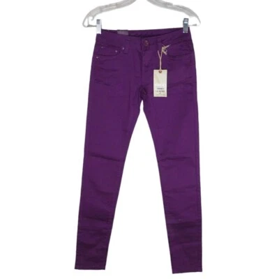 L.A. Idol USA Women's Skinny Leg Jeans Size 26 Purple Denim Stretch 26x31 - Image 1 of 4