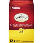 Twinings English Breakfast Lemon Flavored Black Tea Keurig K-Cup Pods - 12 Count