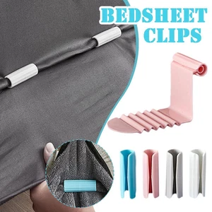 Bedsheet Clips Plastic Invisible Slip-Resistant Clamp Bed Cover Quilt Q2L7 - Picture 1 of 18