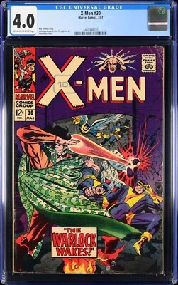X-Men #30 1967 CGC 4.0 VG Warlock Silver Age 4403498010 - Image 1 of 3