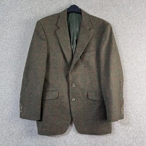 JOSEPH TURNER Herren Sakko 42R Braun Tweed Blazer Yorkshire Karo Reine Wolle - Bild 1 von 15