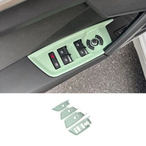 For Audi A3 2022-2024 ABS Green Window Lift Panel Switch Cover Decoration 4PCS - Picture 1 of 8