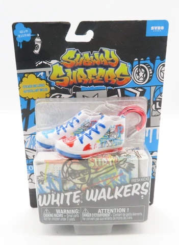 Subway Surfers Fresh Kicks White Walkers Backpack Hanger Keychain Hip Hop Street Cover