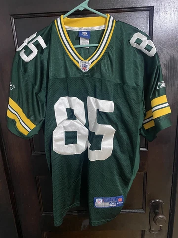 Reebok Greg Jennings Green Bay Packers Stitched NFL Football Jersey Size 48 Cover