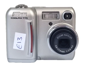 Nikon Coolpix 775 2.1MP Digital Camera - Silver (E13) - Picture 1 of 7