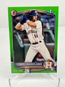2025 Bowman Walker Janek 1st 062/399 Green Paper BP-15 Houston Astro - Bild 1 von 2