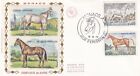 Enveloppe 1Er Jour Monaco 1970 Cheval Horse Pferd Lippizan De Selle Français