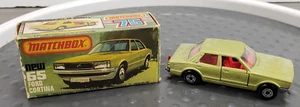 VINTAGE 1978 NOS MATCHBOX #55 FORD CORTINA W/ OEM BOX LESNEY ENGLAND GREEN - Picture 1 of 10