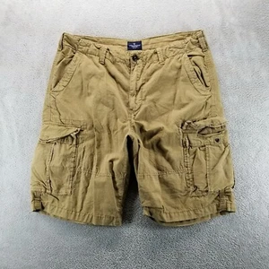 American Eagle Cargo Shorts Mens 34 Tan Baggy 11" Utility Skate Twill - Picture 1 of 11