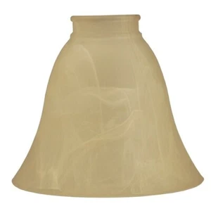 Replacement Amber Alabaster by Craftmade Lamp Shade ~ Bell Shape Glass ~ 635AMA - Picture 1 of 7