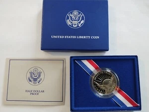 1986 Proof and Uncirculated Liberty Half Dollars - Picture 1 of 8