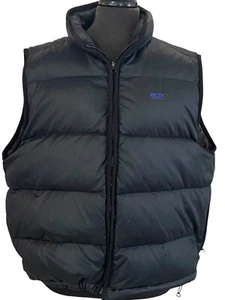 Chaleco de plumón de ganso Eddie Bauer Ebtek grande para hombre negro chaqueta acolchada con cremallera completa - Imagen 1 de 9
