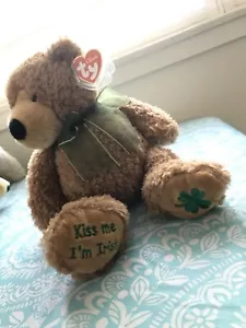 Ty Classic Irish Bear Plush From 2005 Named Macgilicuddy 12" - Picture 1 of 12