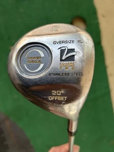 Square Two Oversize XL Power Circle Stainless 5 Wood 20* / RH / Steel Shaft 41" - Picture 1 of 10