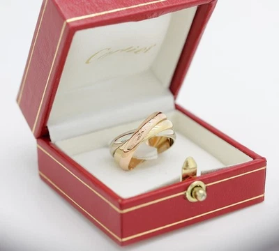 Cartier Trinity Tricolour 18KT Gold mit Cartier Box in Gr. 54 - Bild 1 von 4