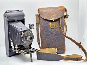 Vintage Kodak Pocket No. 1 - A Camera w/ Leather Case, And Original Manual, EX - Picture 1 of 22