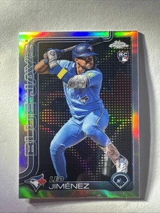 2025 Topps Chrome - Leo Jimenez #276 Lightboard Logo Refractor (RC) - Picture 1 of 2