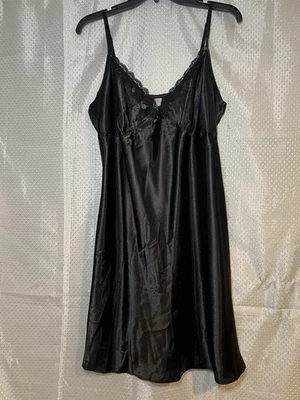 Платье-комбинация Secret Treasures черное XL Witchy Babydoll Whimsygoth ночная жизнь гранж - Изображение 1 из 4