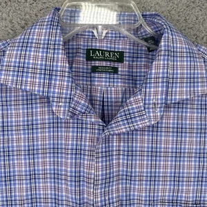 Lauren Ralph Lauren Oberhemd Herren 16,5 34/35 Stretch bügelfrei kariert - Bild 1 von 8