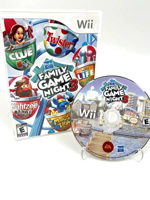 Hasbro Family Game Night 3 - Nintendo Wii - CIB Complete Tested - Very Good - Image 1 of 4