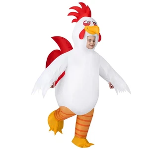 Kids Halloween Inflatable Costumes, Rooster Full Body Inflatable Costume, Whi... - Picture 1 of 8