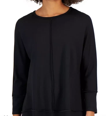 Túnica JONES NEW YORK Feminina Serenity Malha 3/4 Dolman Slv Preta TOP GG Nova com etiquetas - Imagem 1 de 4