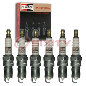6 pc Champion Iridium Spark Plugs for 2000-2001 Mazda MPV 2.5L V6 Ignition ap - Picture 1 of 5