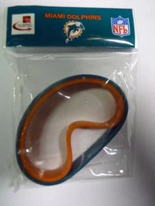 Miami Dolphins 2 Rubber Wristbands New - Picture 1 of 4