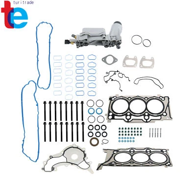 适用于道奇 Avenger 2011 - 2014 3.6L 发动机机油过滤器外壳和头垫圈套装螺栓 — 第 1/4 张图片