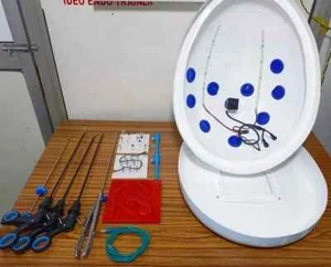 Laparoscopic Simulator Oval Shape Surgical Practice Training Endotrainer Box Kit - Picture 1 of 7